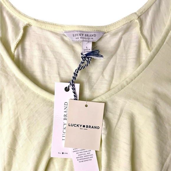 NWT Lucky Brand Burnout Ruffle Top - Picture 3 of 5